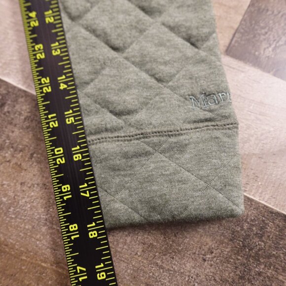 Marmot Quilted Snap Pullover Women’s Medium Sage Green Cozy Outdoor Layer - Picture 7 of 12